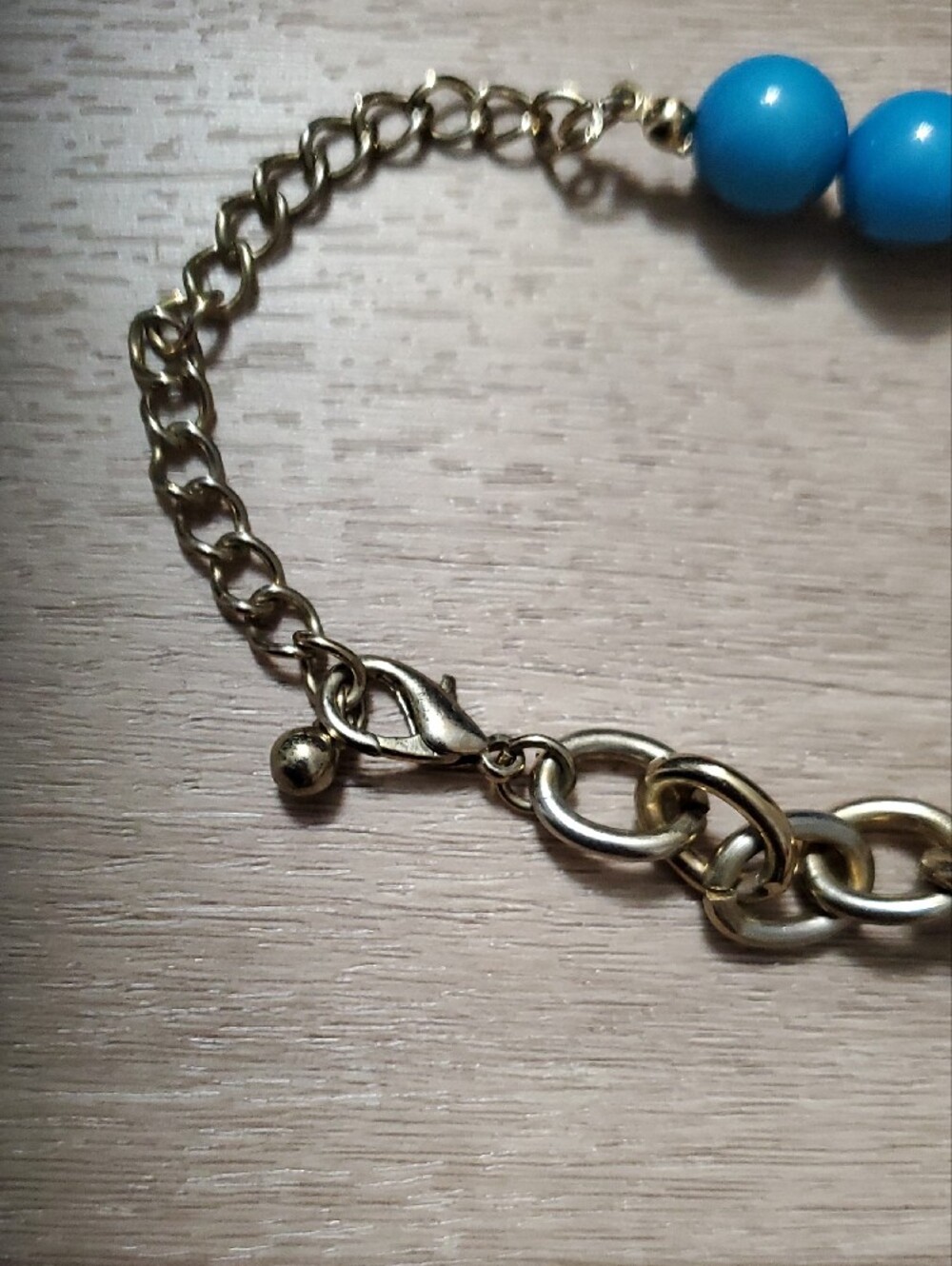 Blue Beaded Sea Life Seashell Statement Pendant Necklace Beach Coastal Wear - Picture 4 of 9